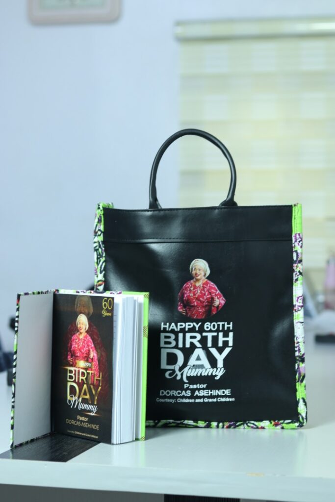 Bellafricana asoebi gift bags with leather handle, souvenir items in Nigeria
