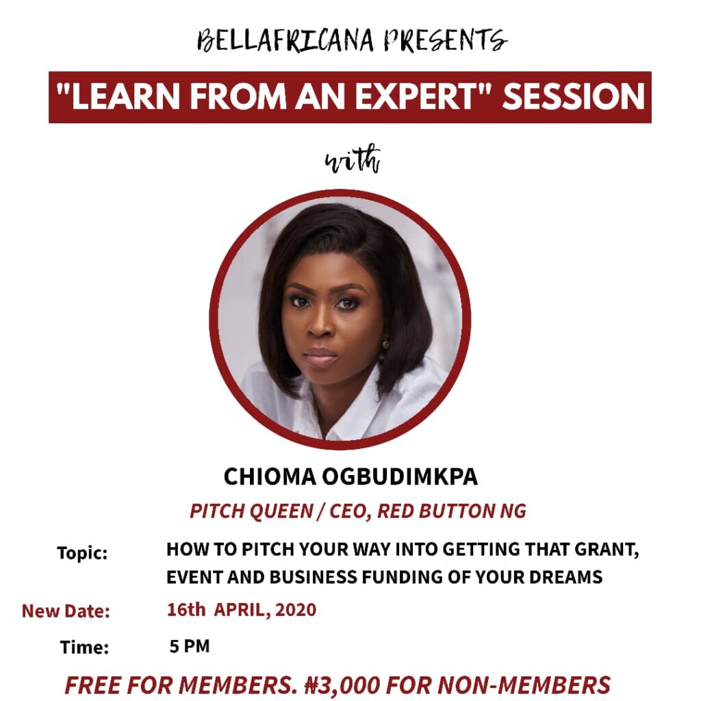 Bellafricana x Chioma Ogbudimkpa Webinar