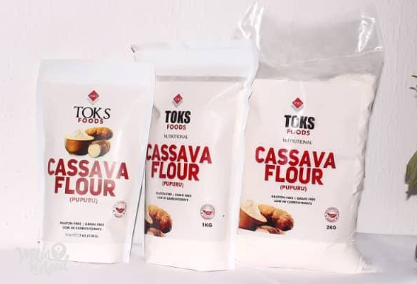 Toks foods cassava flour on bellafricana blog