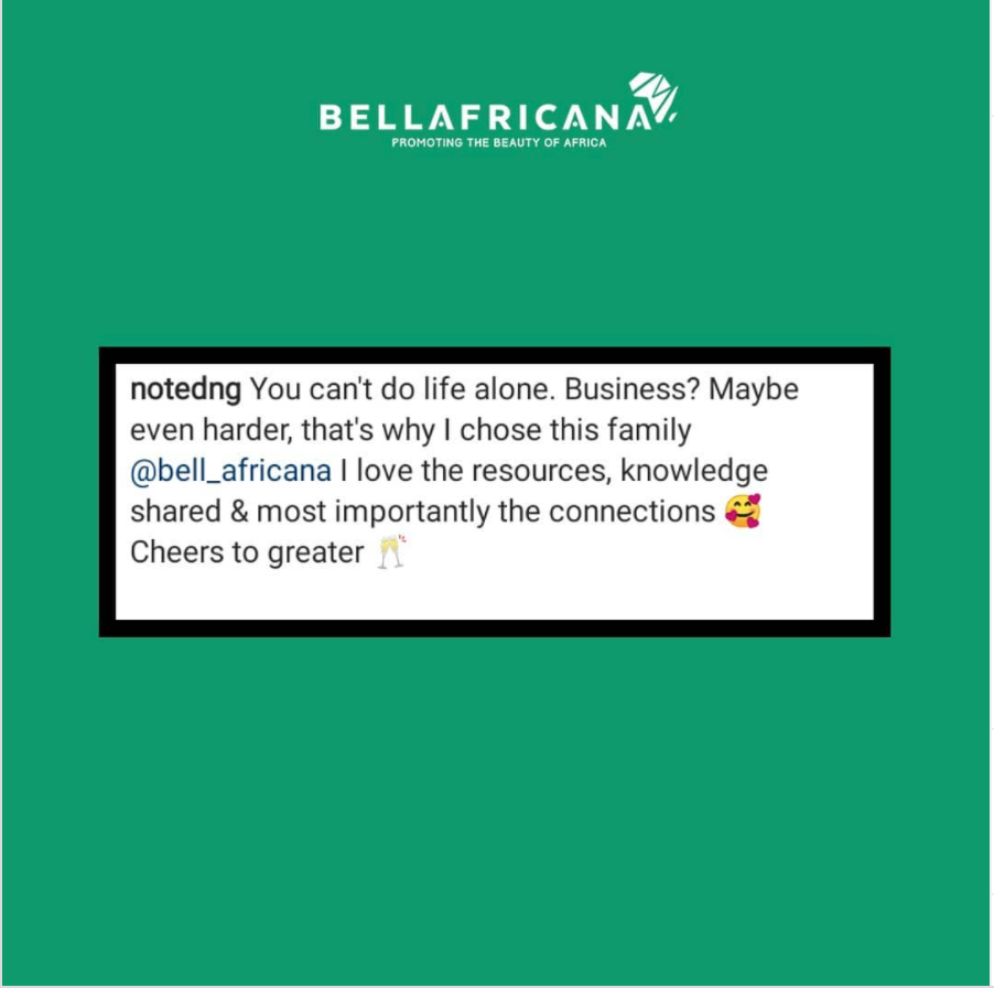 Bellafricana testimonials
