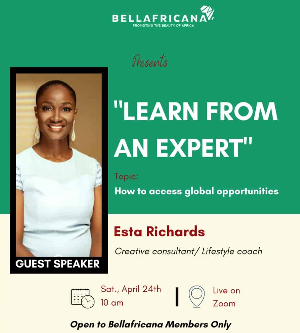 Accessing global opportunities masterclass on Bellafricana