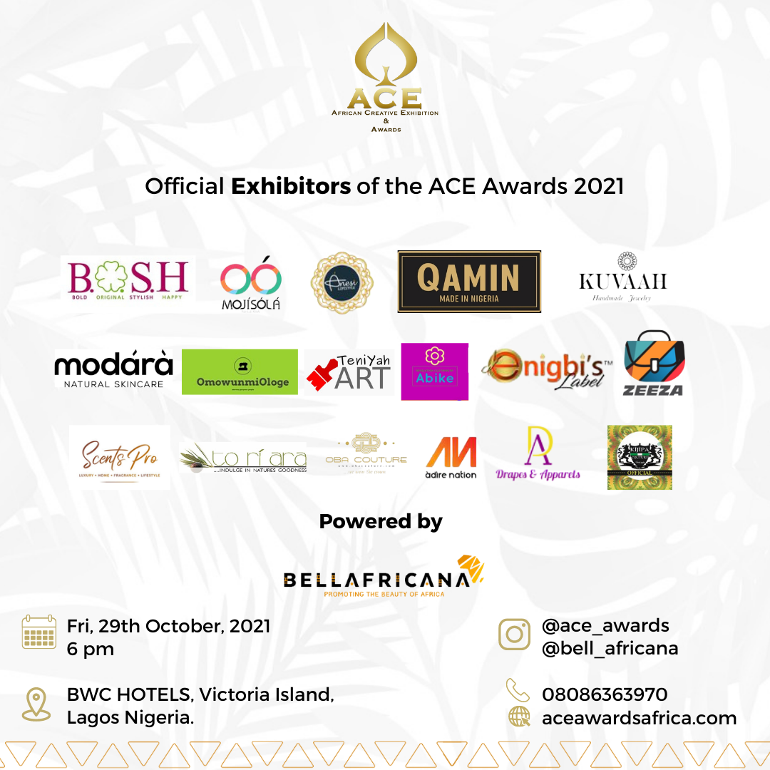 Official Exhibitors for ACE AWARDS 2021