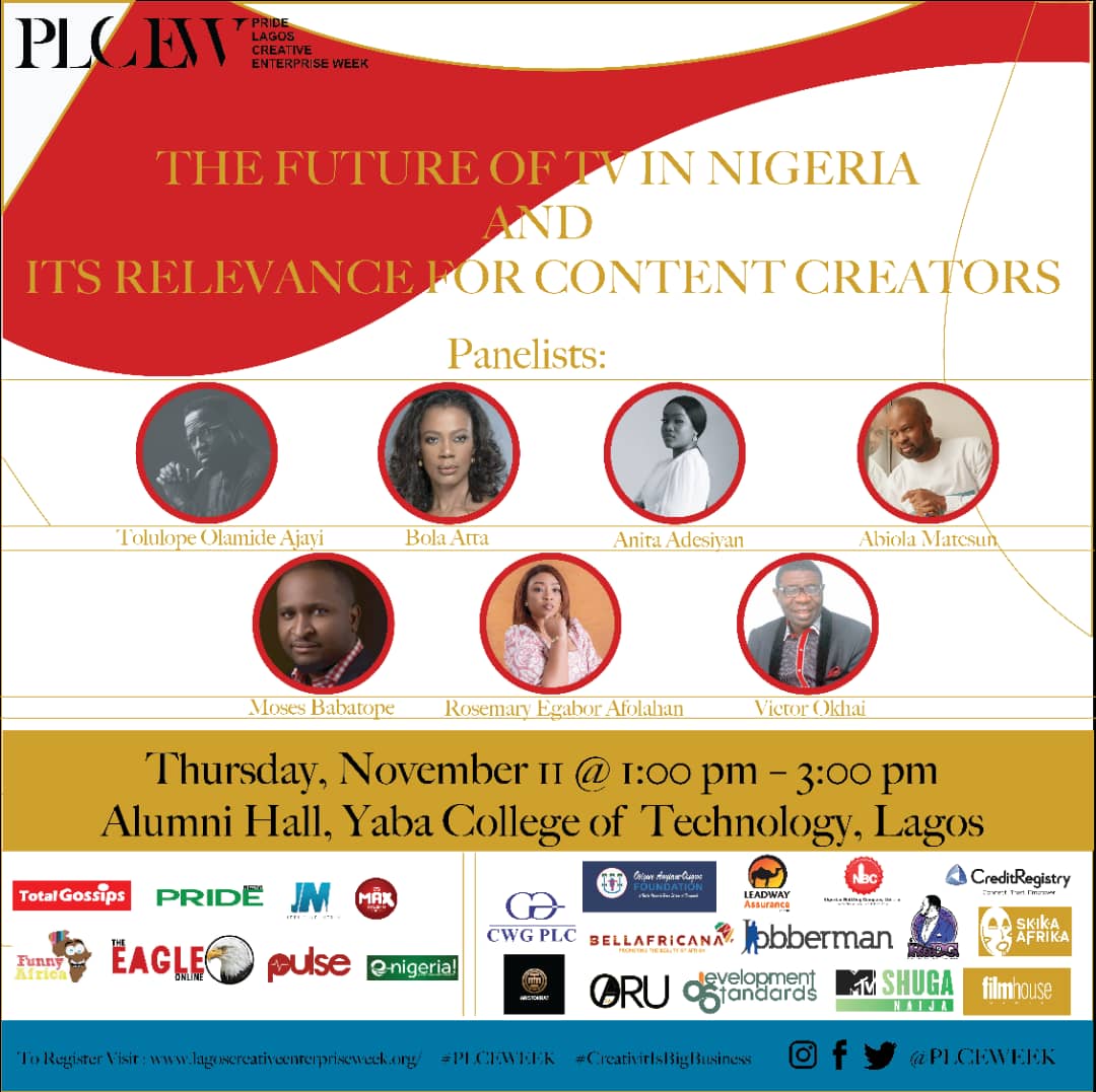 THE FUTURE OF TV IN NIGERIA AND ITS RELEVANCE FOR CONTENT - Pride Lagos Creative Enterprise Week 2021 CREATORS