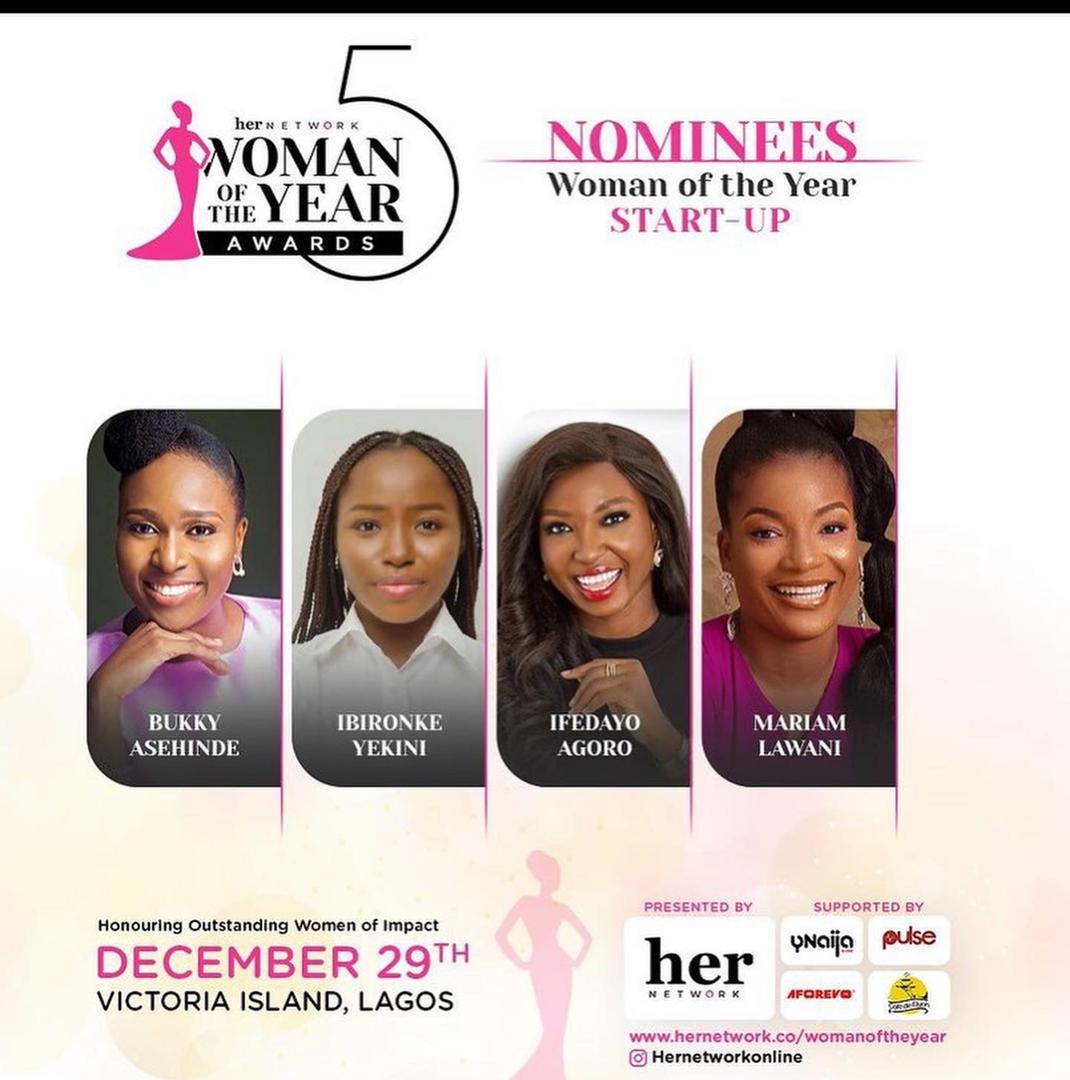 Bukky Asehinde, nominated for the 2021 Woman of the year - Start Up by Her Network