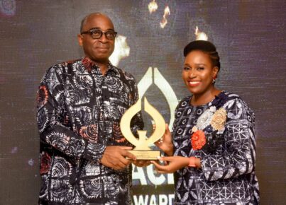 Mr Olusegun Awolowo at the third edition of ACE Awards Africa by Bellafricana with Bukky Asehinde founder Bellafricana