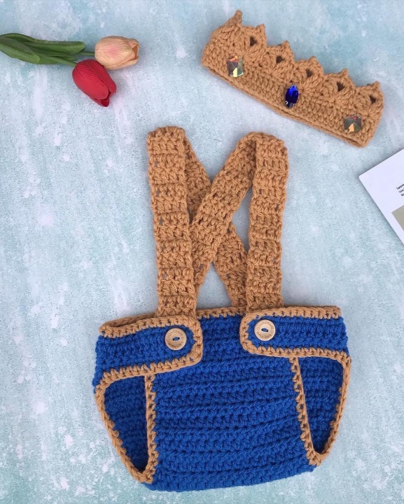modern baby crochet designs, baby crochet romper by tender hugs on bellafricana blog