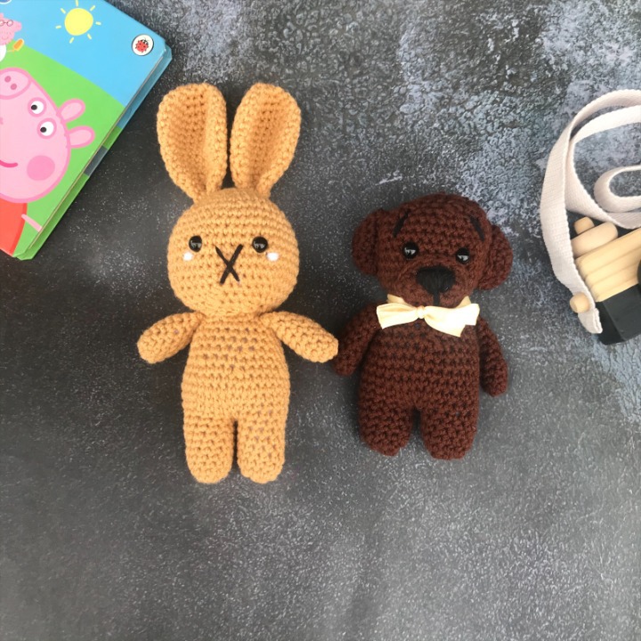 modern baby crochet design toys, crochet teddy, crochet bunnies by tender hugs on bellafricana blog