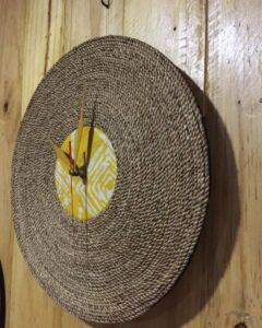 Woven wall clock by mitimeth on bellafricana marketplace