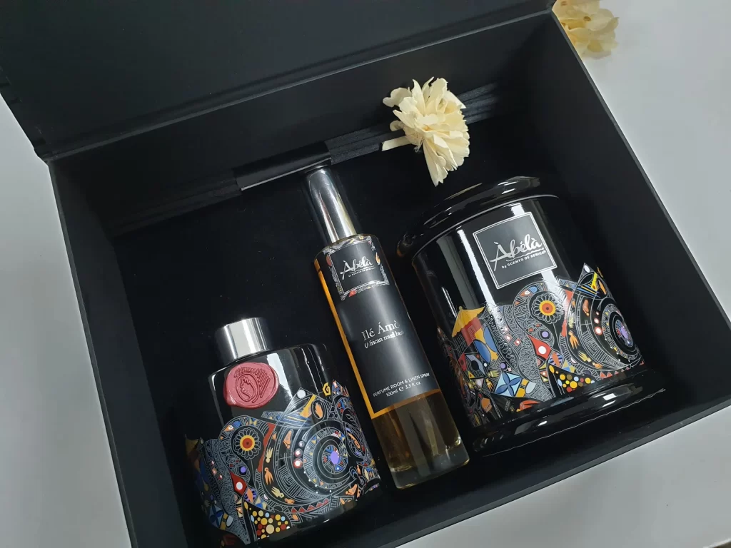 Abela Gift Box scented candles and diffusers on bellafricana marketplace