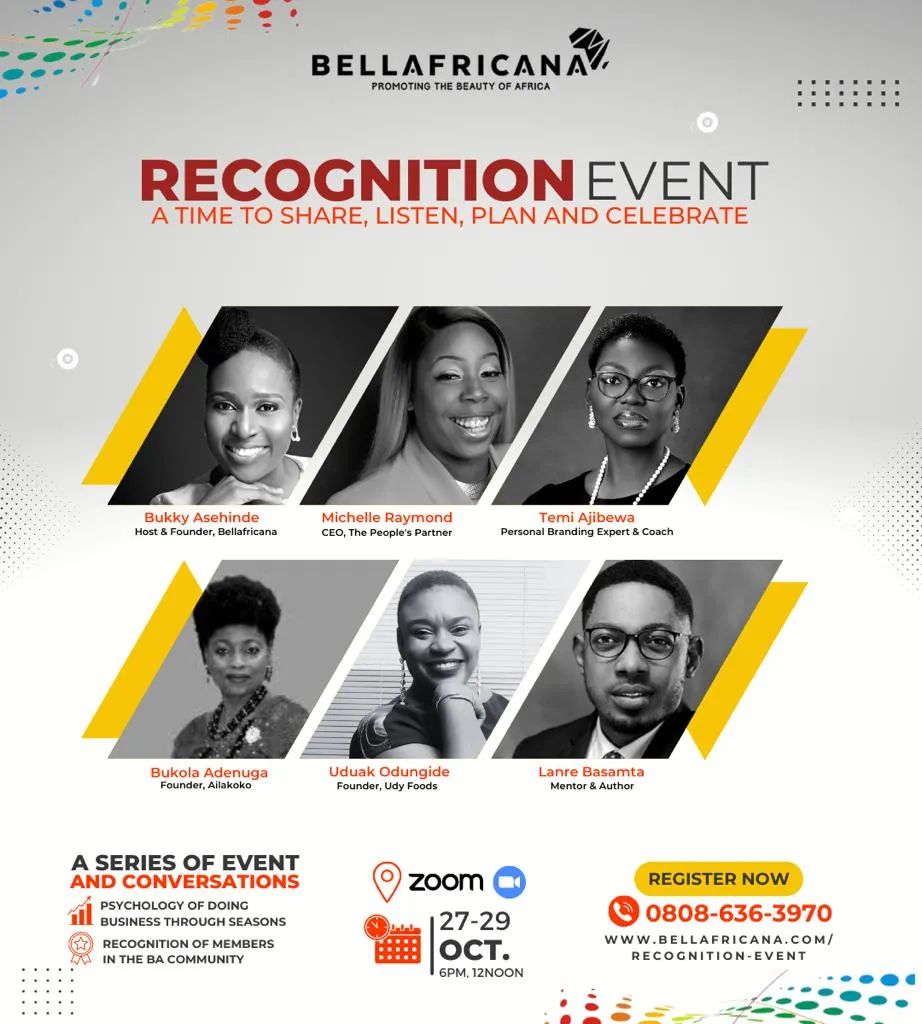 Bellafricana recognition event