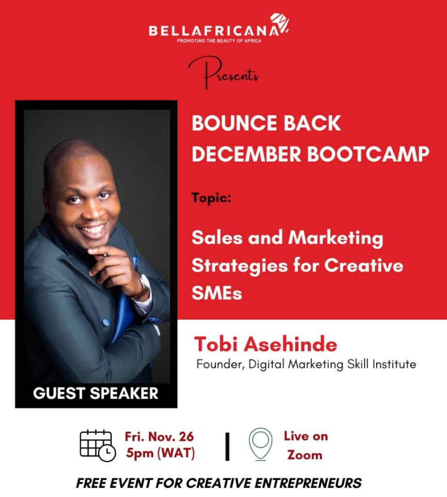 Bellafricana bounce back december bootcamp 2022