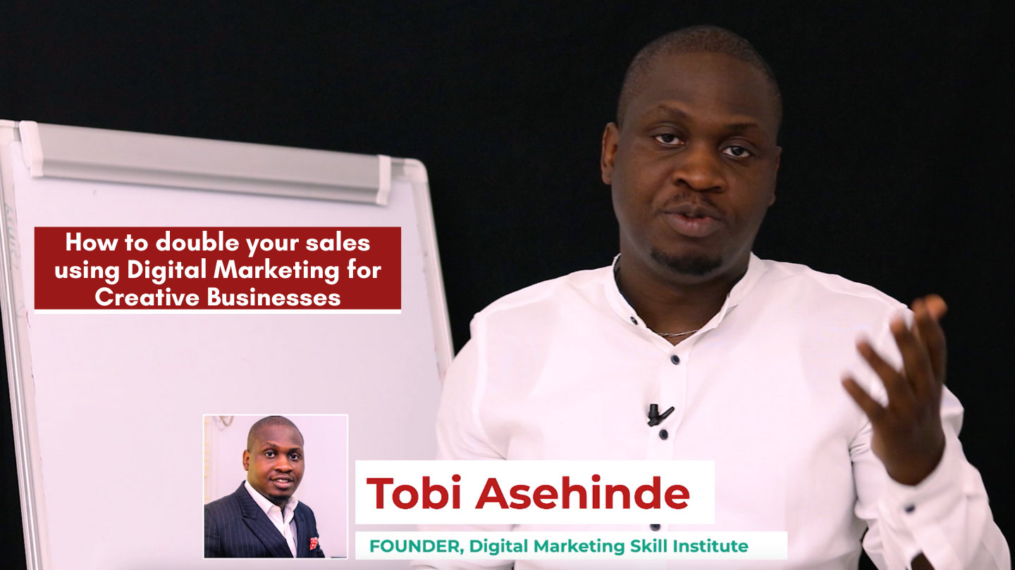 Double your Online sales masterclass for creative businesses with Tobi Asehinde