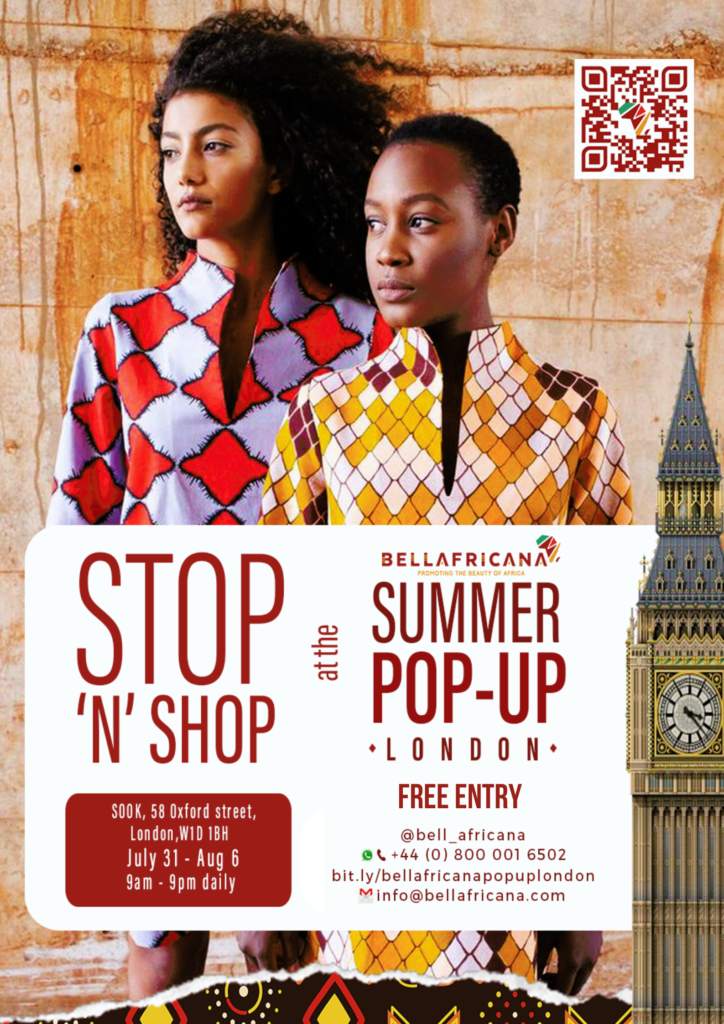 Bellafricana summer pop up London event